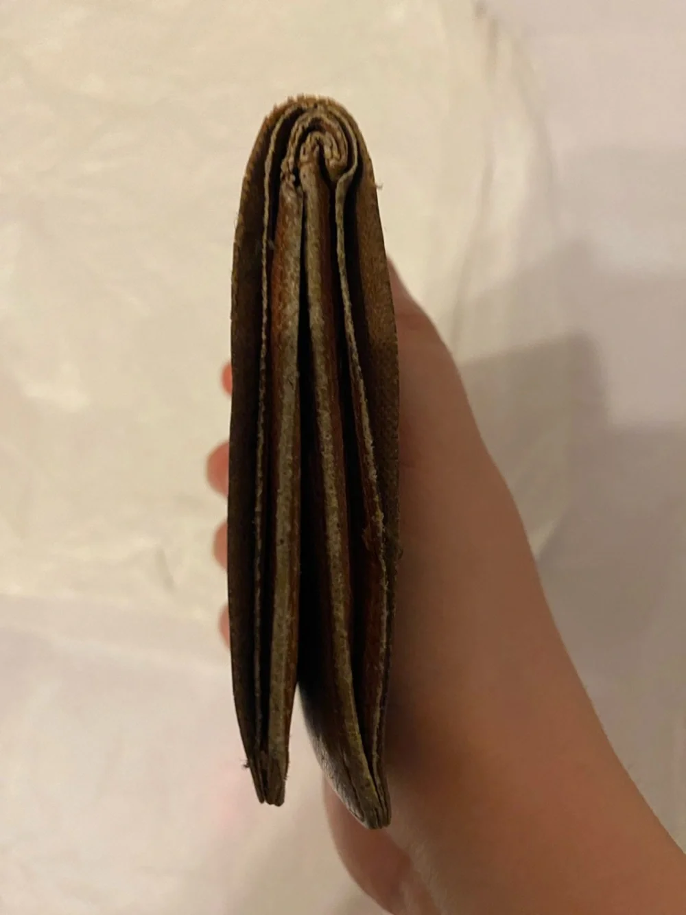 Authentic Louis Vuitton Monogram Folded Wallet - Brown & Gold